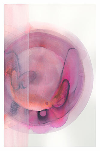 Fluid Magenta Bloom Art Print by Cartissi