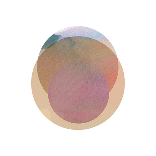 Abstract Pastel Circles Art Print by Cartissi