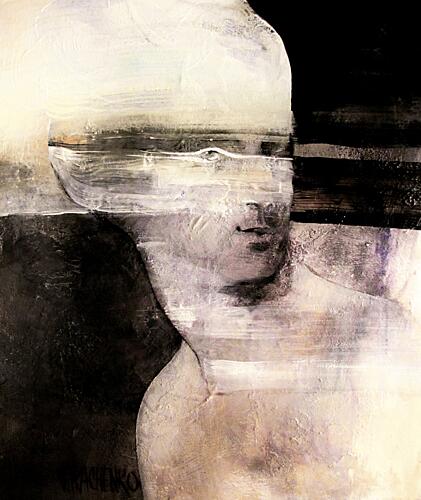 Muted Abstract Portrait Art Print