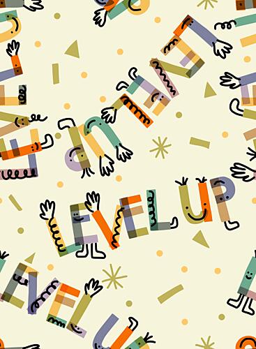 Playful Level up Art Print