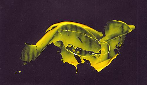 Vibrant Golden Streak Gold Print