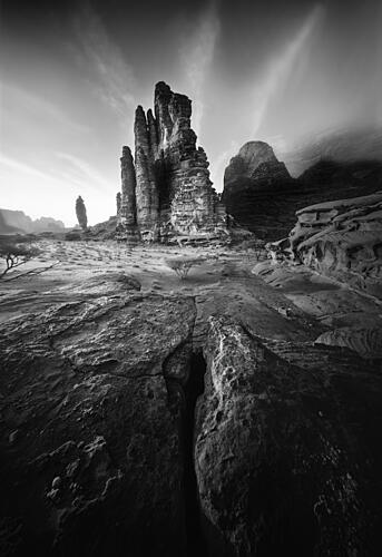 Ancient Desert Formations Art Print by LI Ying