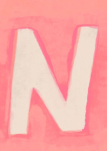 Npink Pop art reproduction