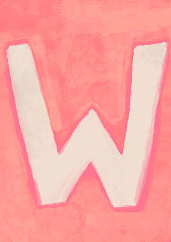 Wpink Pop art reproduction