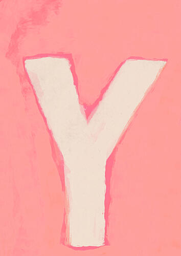 Ypink Pop art reproduction