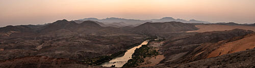 Vast Desert Mountain River Art Print by Johan Enslin