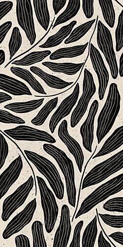 Organic Leaf Pattern Art Print by Sanne Paul