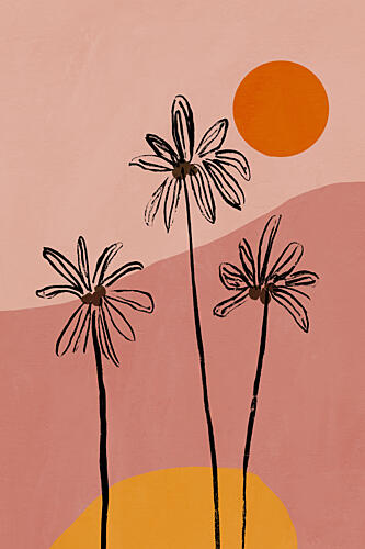 Palmandsun Art Print