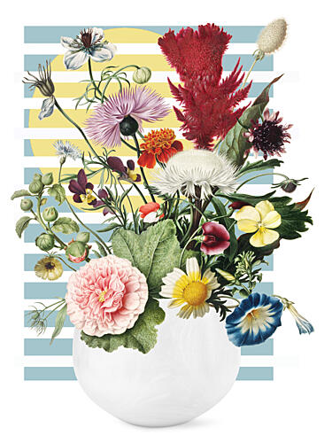 Vibrant Vintage Bouquet Art Print