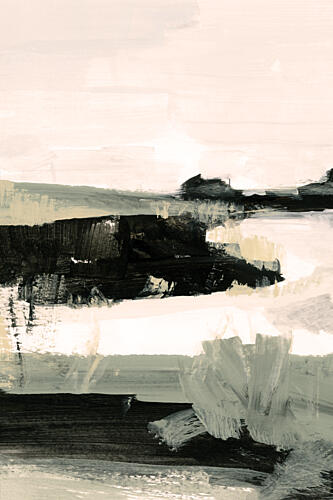 Muted Abstract Landscape Art Print by Cartissi