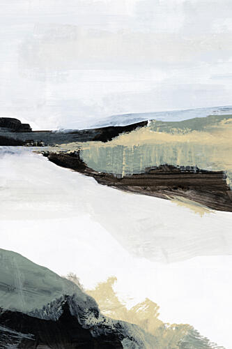 Calm Abstract Landscape Art Print by Cartissi