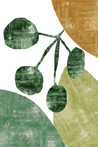 Organic Leaf Shapes Art Print by cartissi