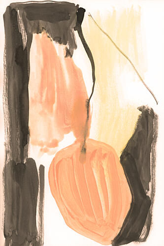 Muted Organic Forms Art Print by Cartissi