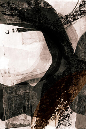 Abstract Sepia Strokes Art Print by Cartissi