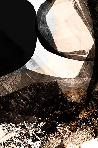 Textured Sepia Contrast Art Print by Cartissi