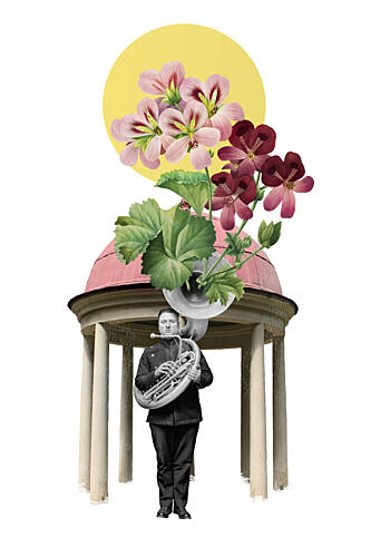 Whimsical Garden Music Art Print