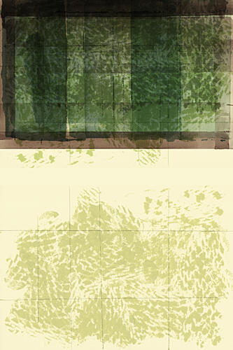 Abstract Green Layers Art Print by Cartissi