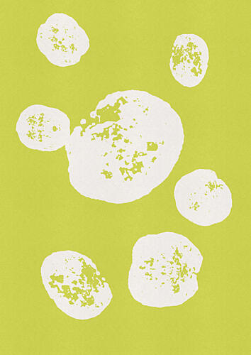 Organic Green Forms Art Print