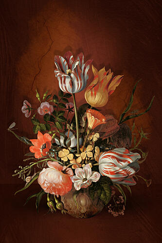 Opulent Floral Still Life Art Print