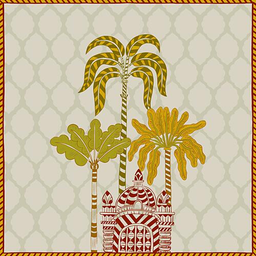 Ornate Desert Palms Art Print