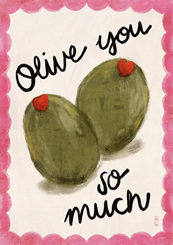 Olive You so Much Art Print