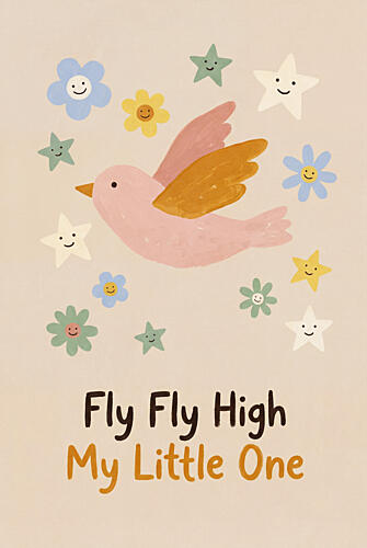 Flyflyhighmylittleoneno02 Art Print