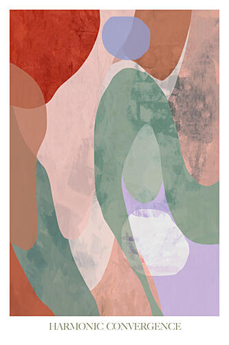 Harmonic Fluid Shapes Art Print by Cartissi