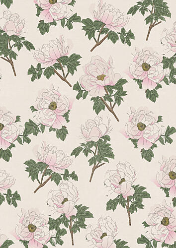 Pink Peony Pattern Art Print