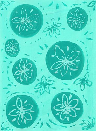 Coastal Sand Dollars Art Print by Lerin Freyou