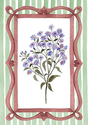 Delicate Floral Frame Art Print