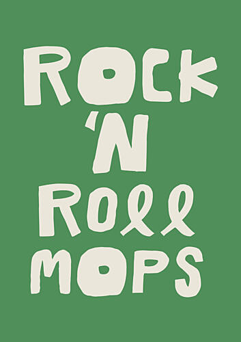 Rock N Rollmopsgreen Art Print