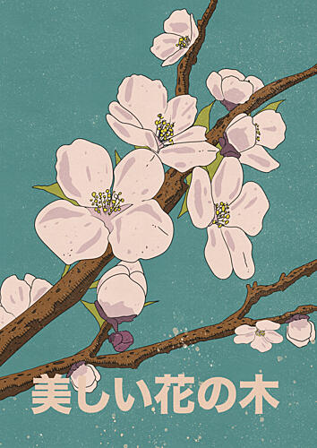 Spring Blossom Branch Art Print