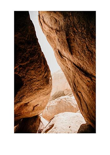 Desert Slot Canyon Light Art Print by Megan Shone