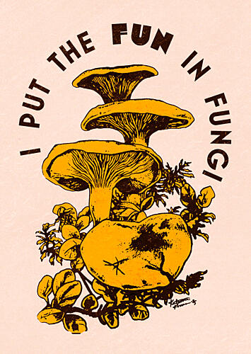 Fun in Fungi Art Print