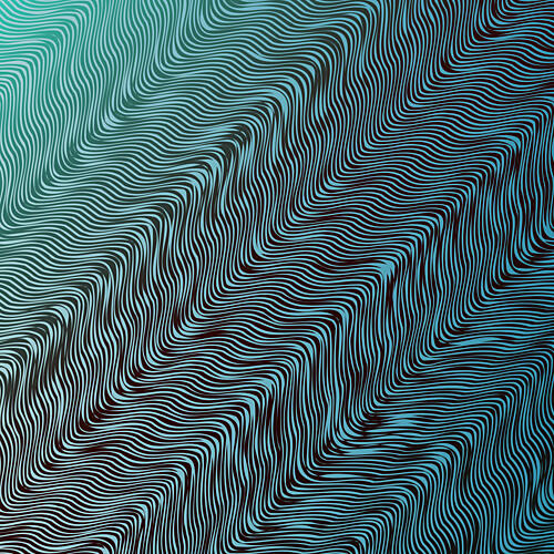 Fluid Teal Ripples Art Print