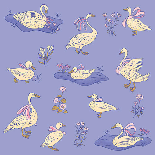 Water Birds Art Print