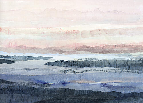 Dreamy Mountain Hues Art Print