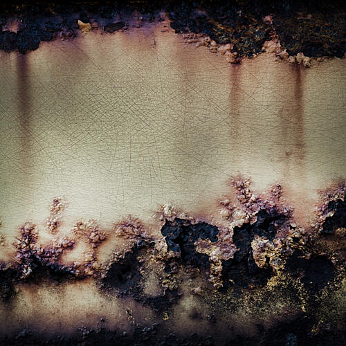 Rusted Metal Abstract Art Print by Studio Meikle