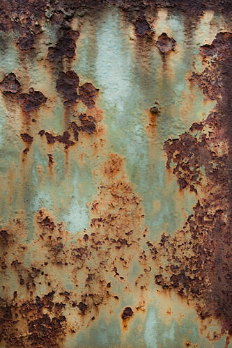 Weathered Rust Patina Art Print by Studio Meikle