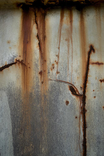 Rusted Metal Streaks Art Print by Studio Meikle