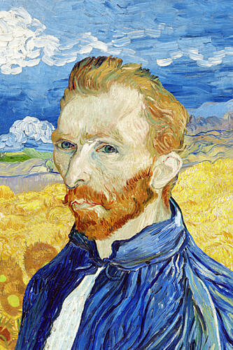 Portrait in Golden Field Gold Print