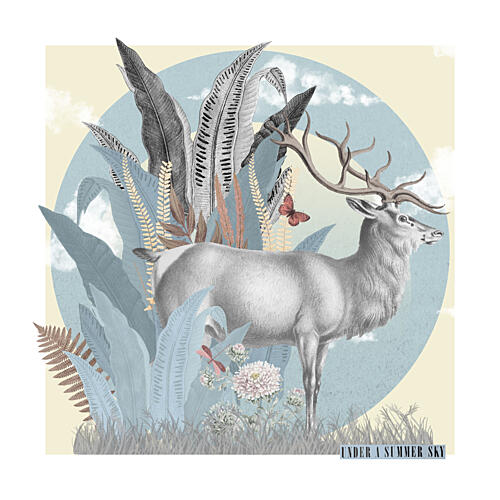 Dreamy Forest Deer Art Print