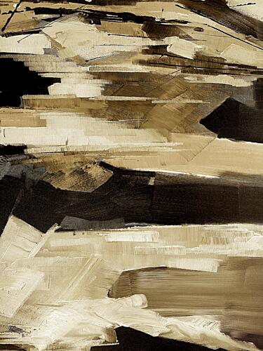 Earthy Abstract Strokes Art Print