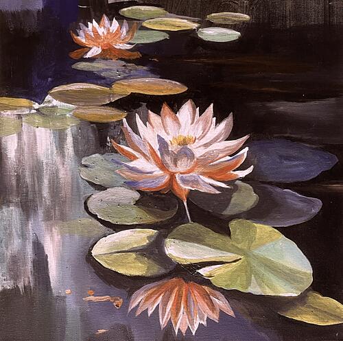 Tranquil Water Lilies Art Print