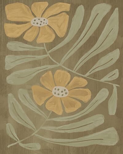 Retro Flower I Julia Cheney Art Print