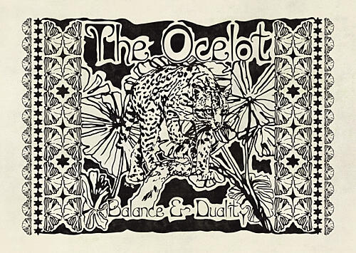 Wild Ocelot Duality Art Print