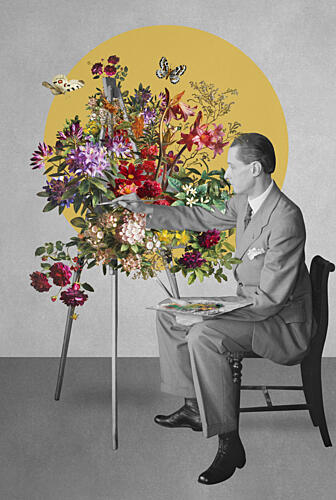 Artists Floral Imagination Art Print