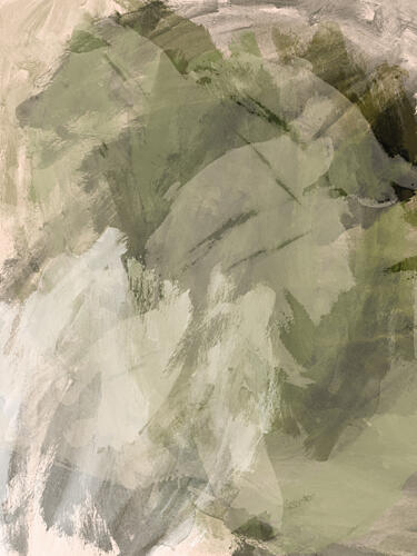 Organic Green Flow Art Print