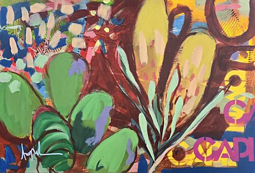 Vibrant Desert Cacti Art Print