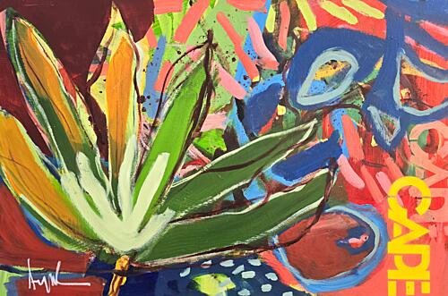 Colorful Plantscape Art Print